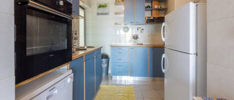 Apartment (A1) | Eigene Küche | Kühlschrank, Mikrowelle, Ofen, Herdplatte