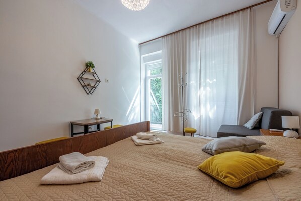 Departamento (K1) | 2 habitaciones, tabla de planchar con plancha y wifi gratis 
