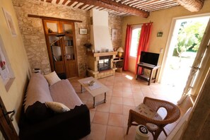 TV, fireplace - Vacation rental with pool CARPENTRAS LS4-374 (Carpentras)
