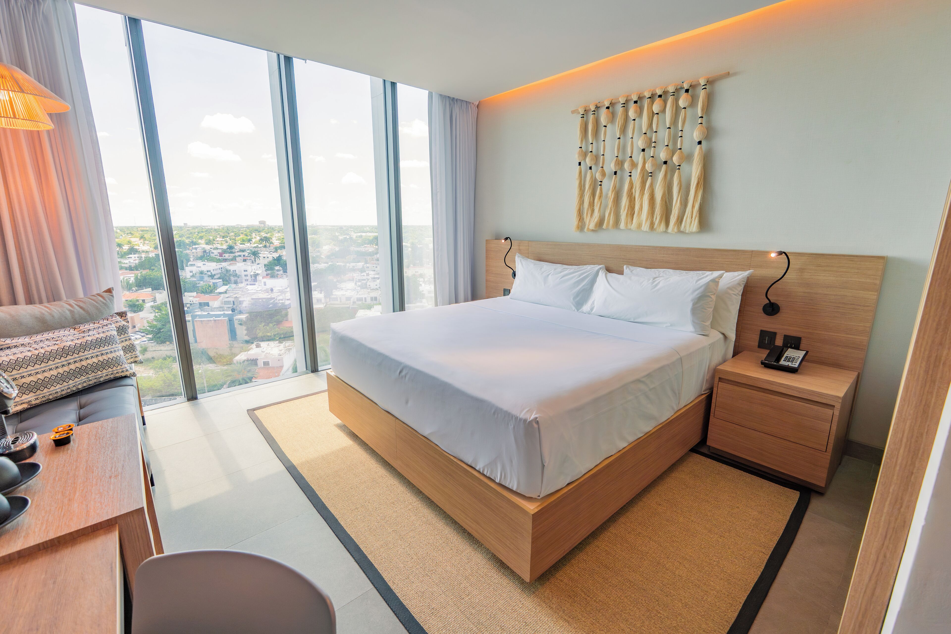 Premium Room, 1 King Bed, City View | In-room safe, desk, laptop workspace, blackout drapes