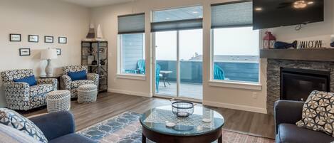 TV connectée, cheminée