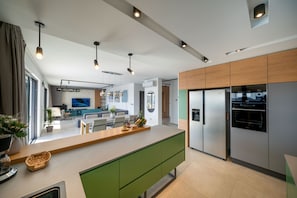 Villa, 2 Bedrooms, Private Pool, Sea View | Private kitchen