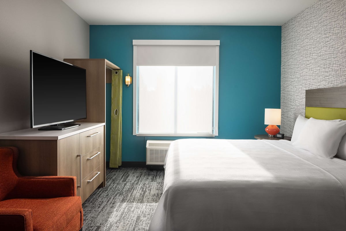 Blackout curtains, iron/ironing board, bed sheets