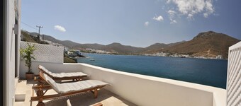 Amorgos the olive garden above the sea I
