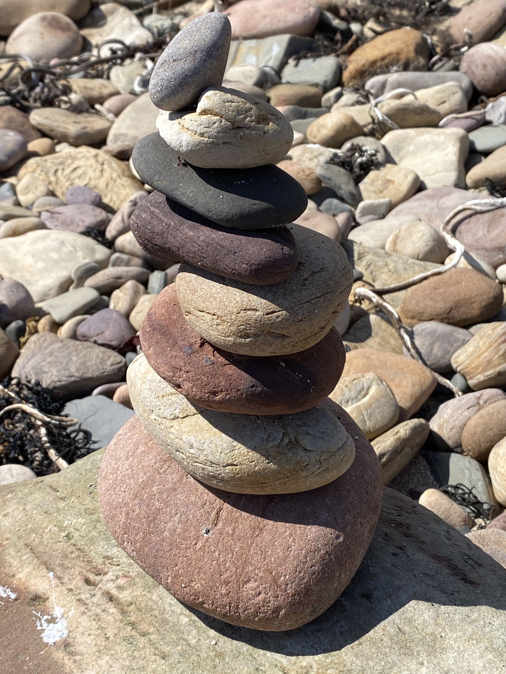A stack of stones.