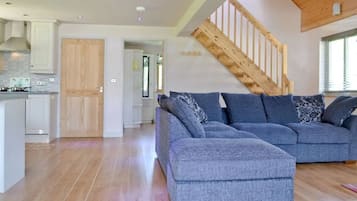 Una Smart TV, una chimenea