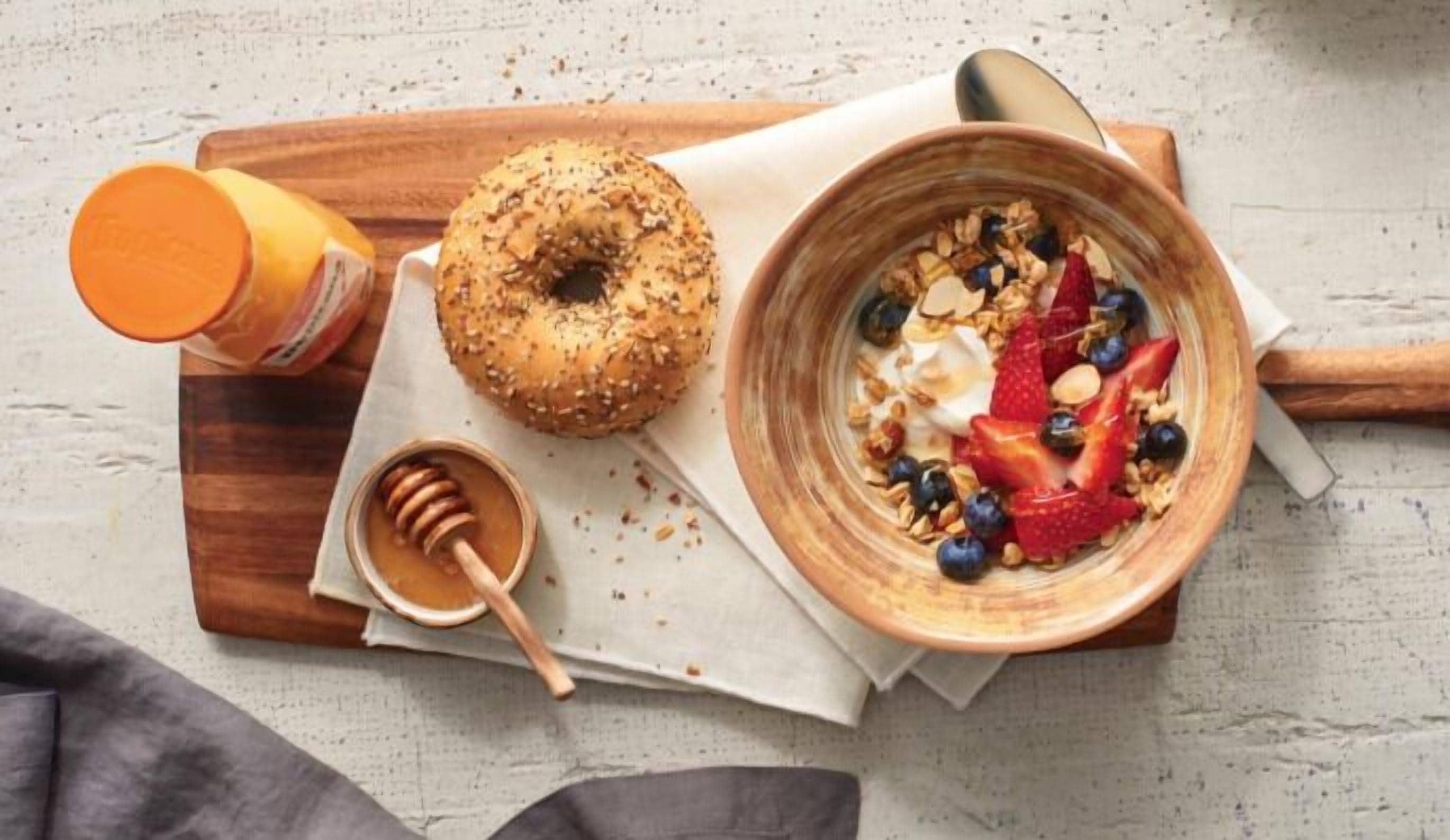 daily to-go breakfast for a fee