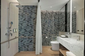Superior Room, 1 King Bed | Bathroom | Shower, rainfall showerhead, free toiletries, hair dryer - Fairfield by Marriott South Binh Duong (Ho Chi Minh City)