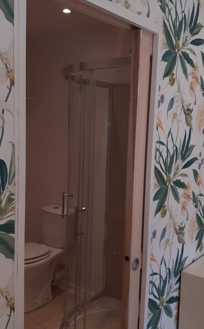 Shower, towels, soap, toilet paper - "La Halte Verte" , Charmant Studio Tout Confort en Centre Ville (Château-Chinon(Ville))