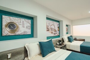 Standard Quadruple Room | Premium bedding, desk, laptop workspace, blackout drapes