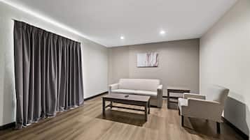 Desk, blackout curtains, iron/ironing board, free WiFi