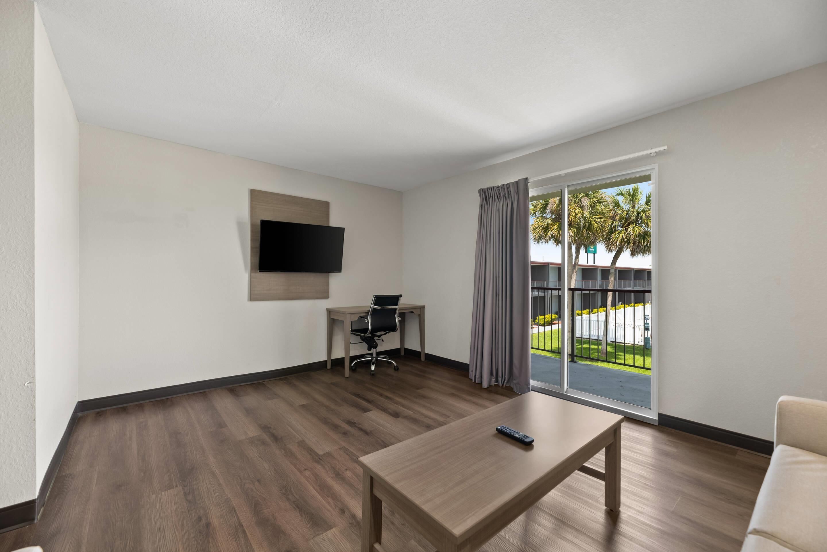 Desk, blackout curtains, iron/ironing board, free WiFi