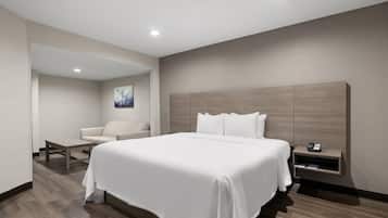 Desk, blackout drapes, iron/ironing board, free WiFi