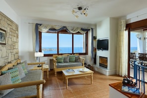 TV, fireplace, DVD player