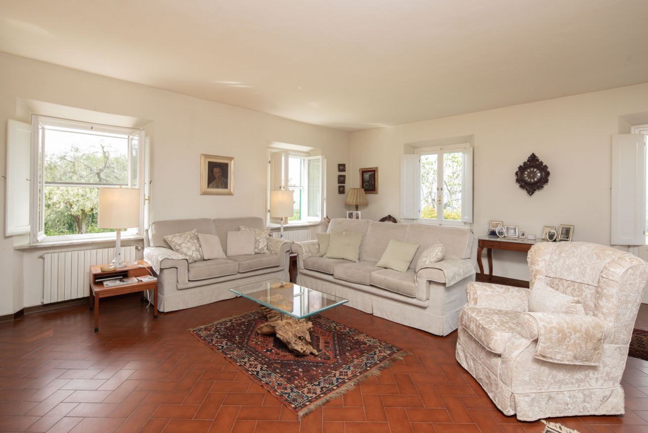 Flatskjerm-TV, peis og bordtennis