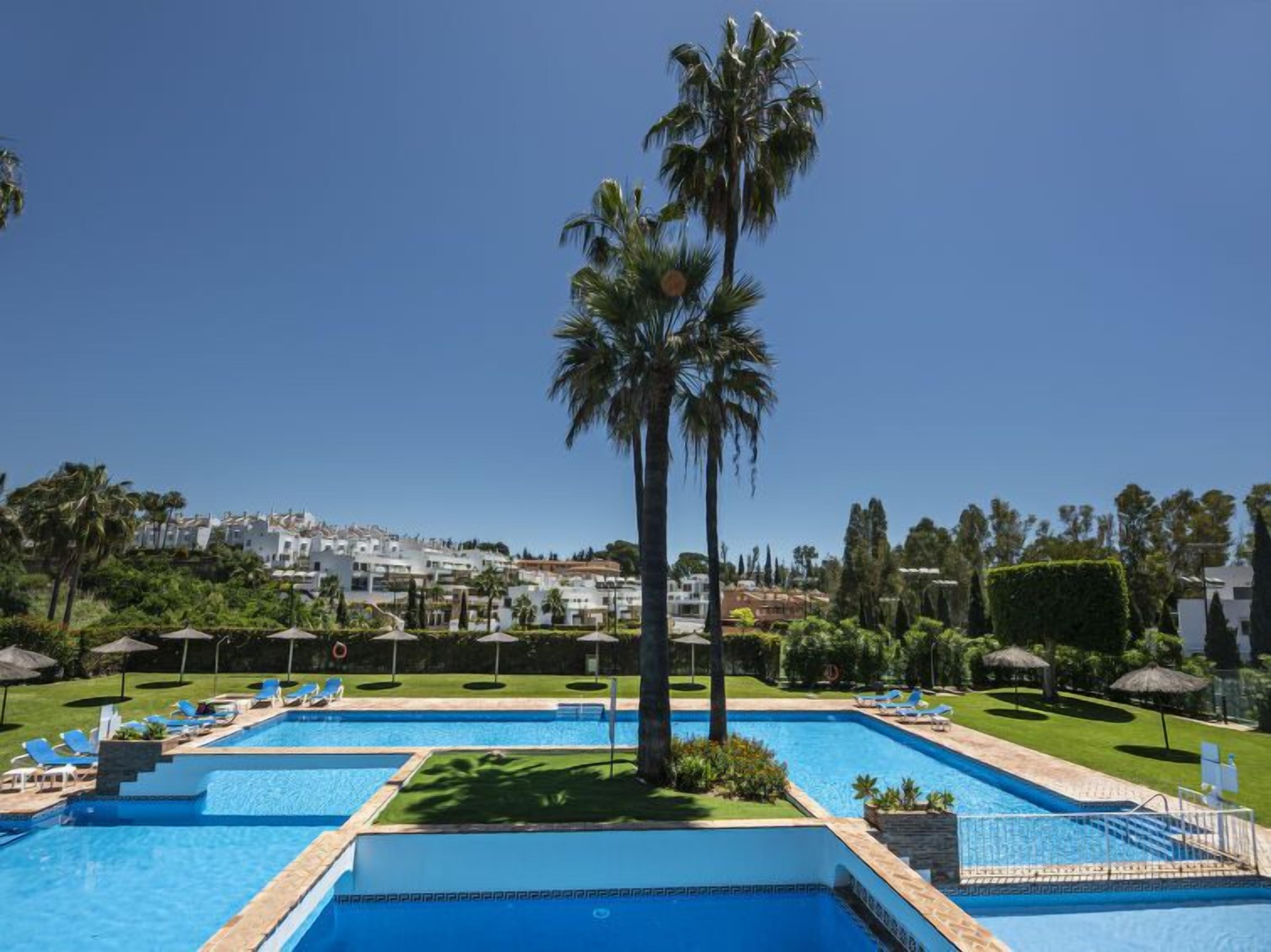A heated pool