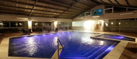 Indoor pool, outdoor pool