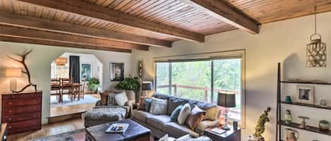 Smart TV, DVD player, books, computer monitors