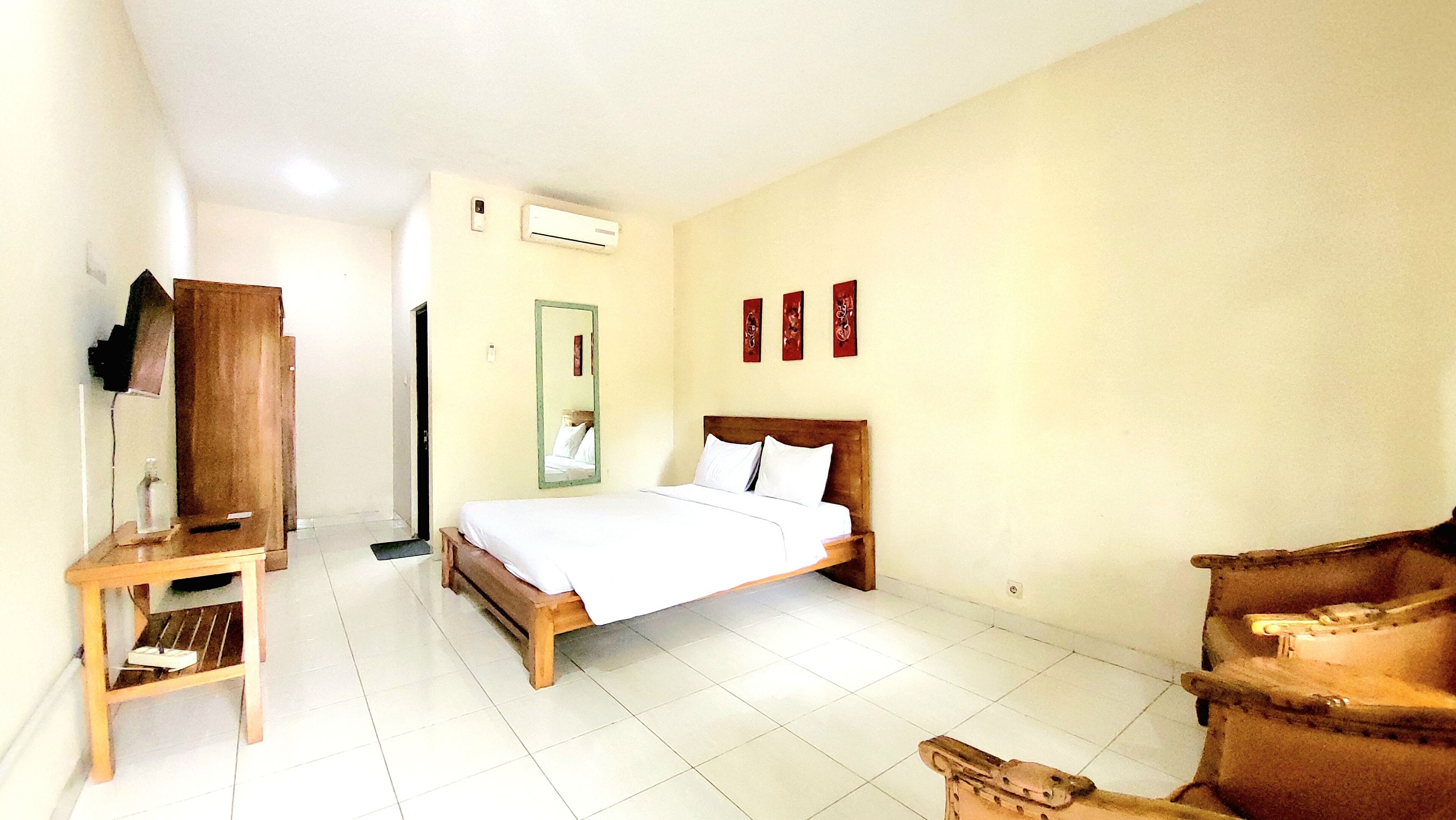 Kamar Double Deluks | Meja kerja, Wi-Fi gratis, dan seprai linen