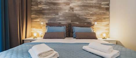 2 slaapkamers, geluiddichte muren, een strijkplank/strijkijzer