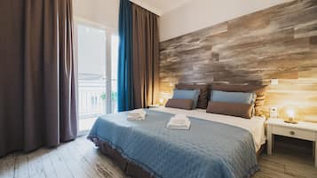 2 slaapkamers, geluiddichte muren, een strijkplank/strijkijzer