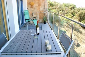Outdoor dining - Apartment with sea and harbour views in Roses AV 07 (Rosas / Roses)