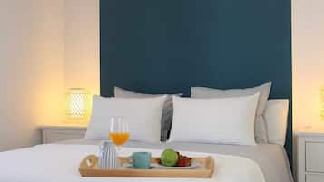 1 slaapkamer, een strijkplank/strijkijzer, gratis wifi, beddengoed