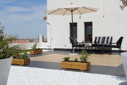 Aura is the attic with its spectacular terrace