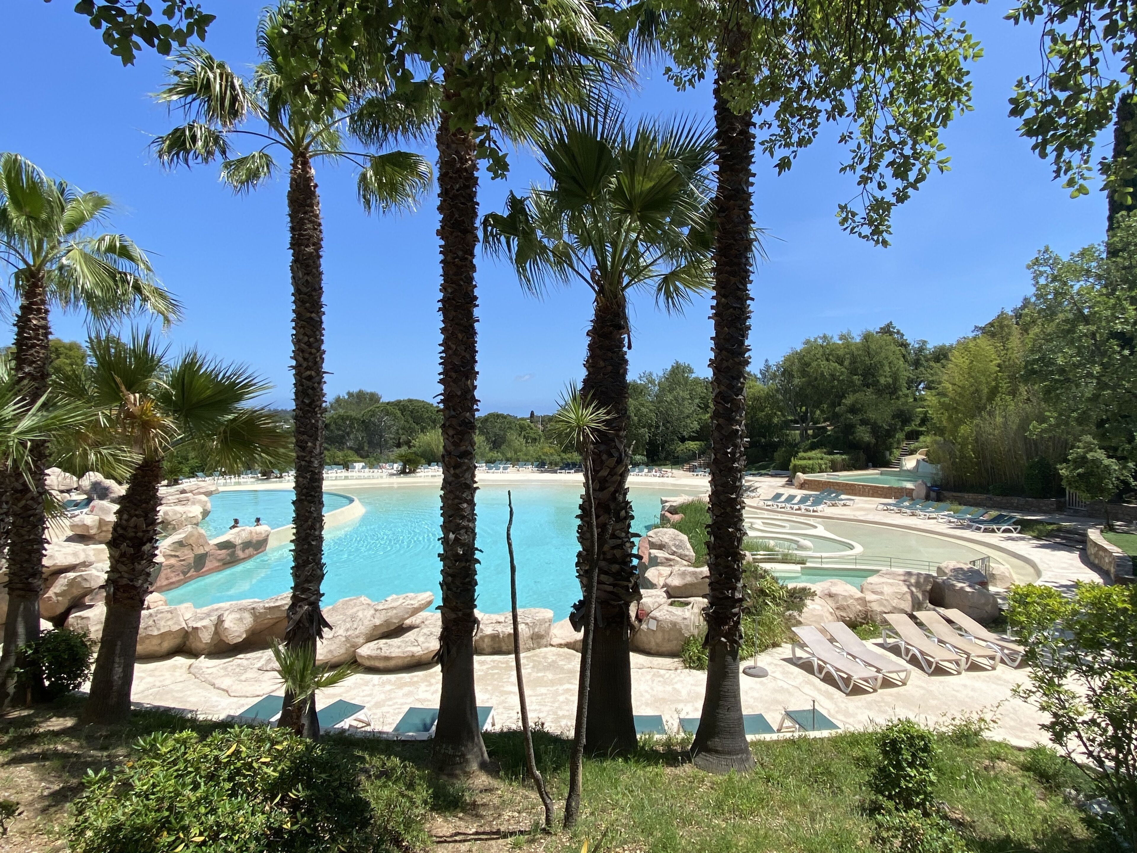 New apartment at Les Restanques in Grimaud, sea view and master bedroom.