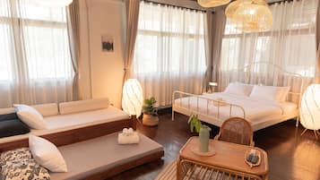 Family Suite, Balcony | 1 bedroom, desk, free WiFi, bed sheets