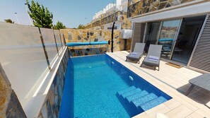 A heated pool - Villa Mercurio - A Murcia Holiday Rentals Property (Los Alcazares)
