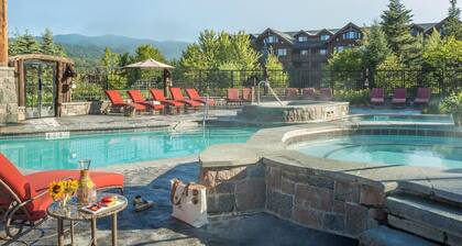 Luxury at Whiteface Lodge and Spa. Pool, Hot tubs, theatre, bowling, etc.