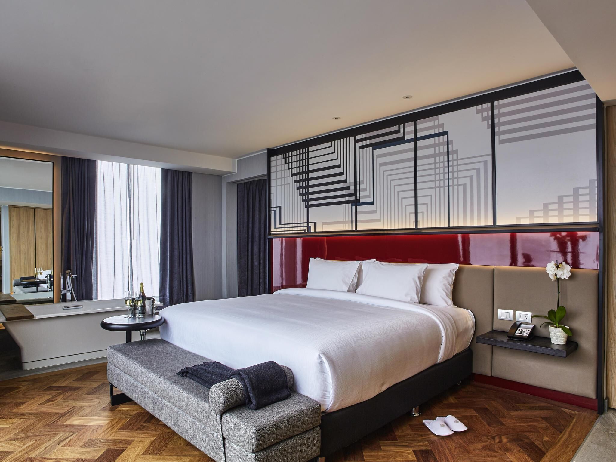 Suite presidencial, 1 cama King size, con acceso al salón lounge del club | Ropa de cama hipoalergénica y minibar 