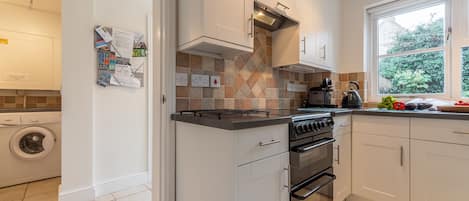 Microwave, dishwasher, high chair