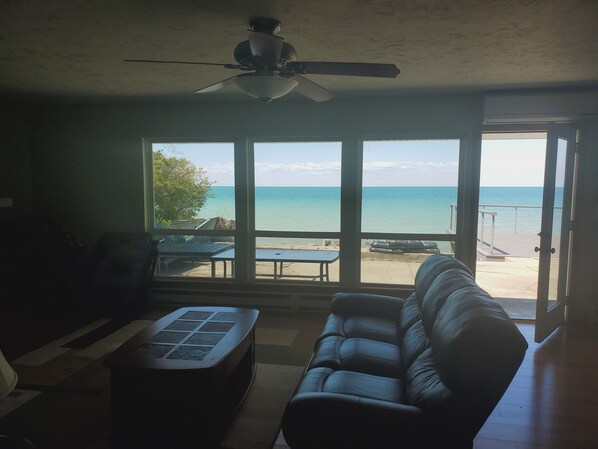 TV, DVD player, stereo