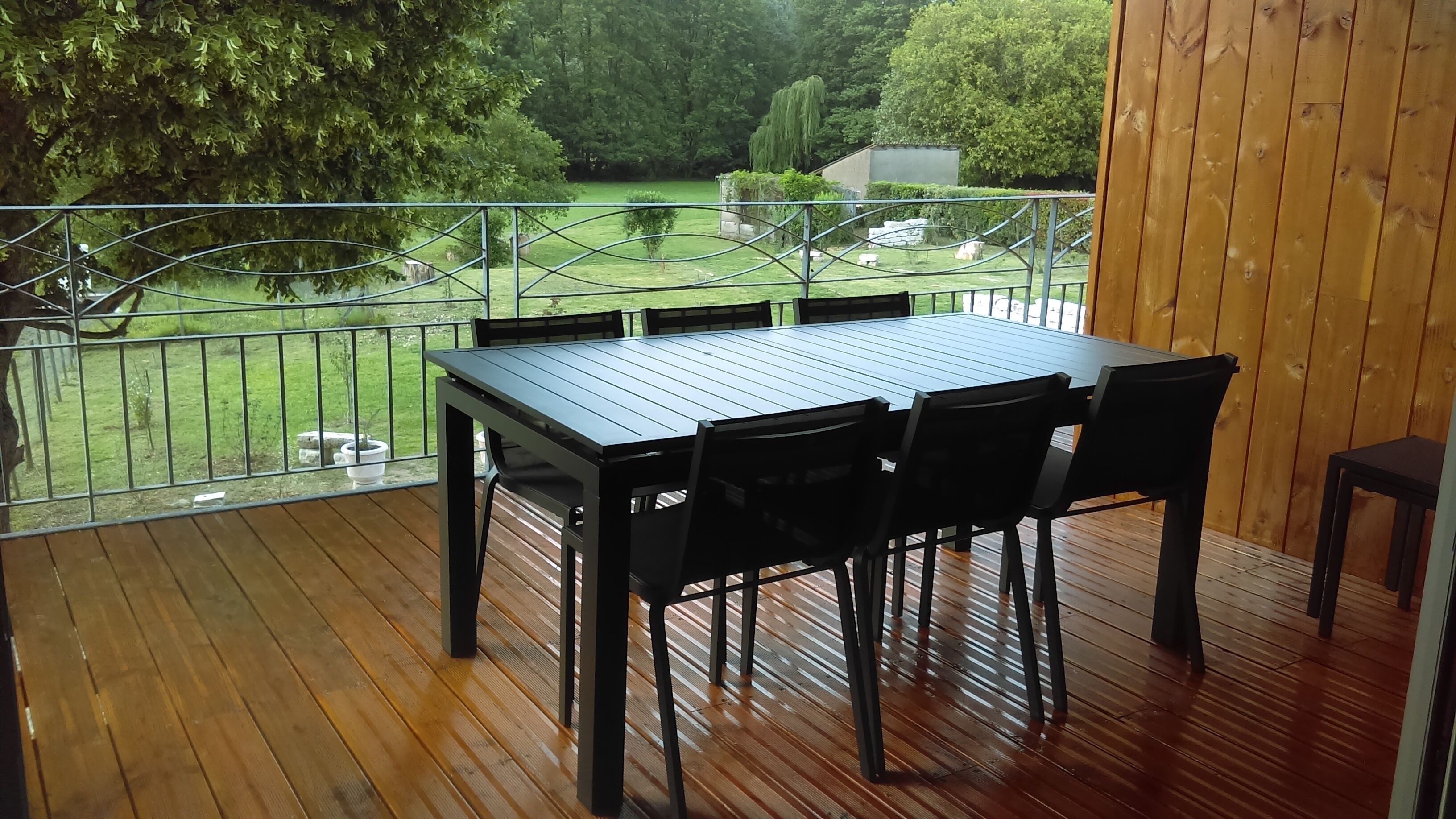 La terrasse orientée soleil couchant