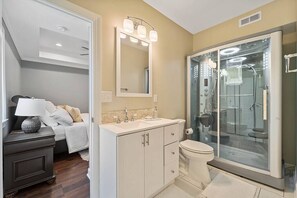 Een douche, een haardroger