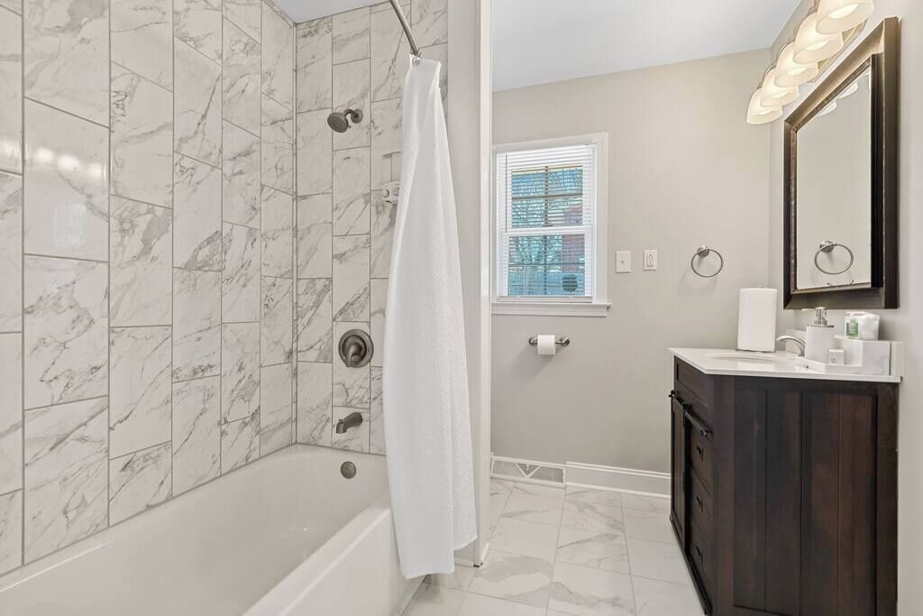 Shower, hair dryer