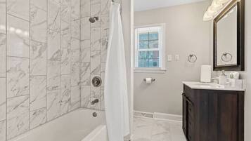 Shower, hair dryer