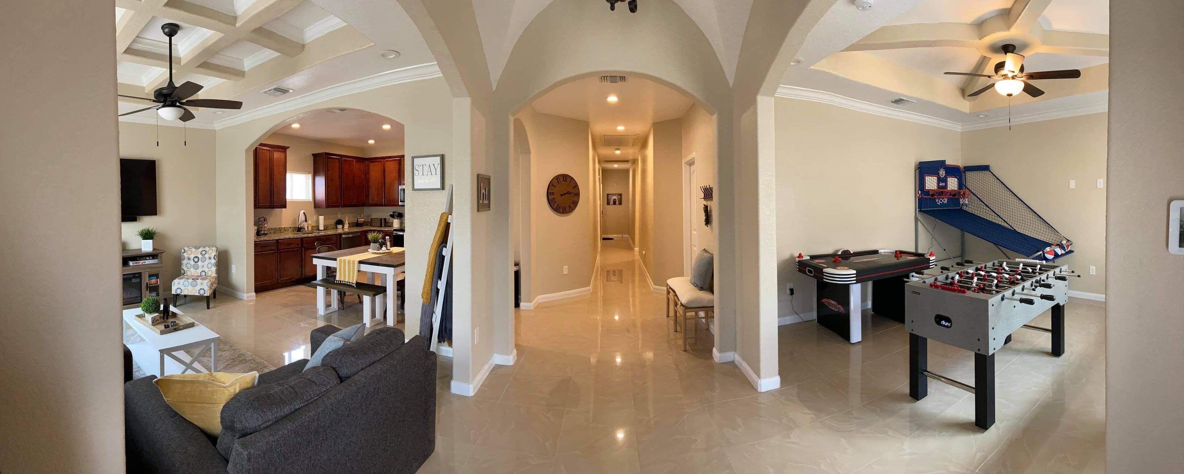 Beautiful home with PRIVATE POOL and game room!