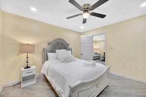 2 bedrooms, iron/ironing board, WiFi, bed sheets