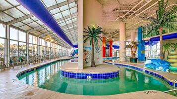 Indoor pool, a heated pool