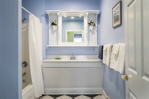 Hair dryer, towels