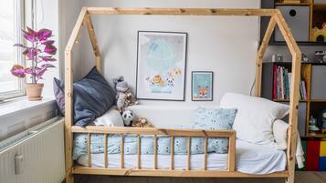 2 soveværelser, strygejern/strygebræt