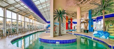 Indoor pool, a heated pool