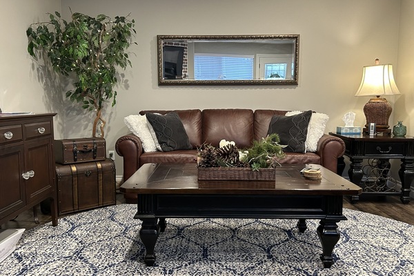 Part of your living room. Comfortable couch!