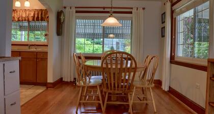 Visit our charming cottage this Spring. Enjoy the blooming flowers and scenery.
