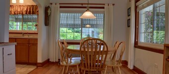 Visit our charming cottage this Spring. Enjoy the blooming flowers and scenery.
