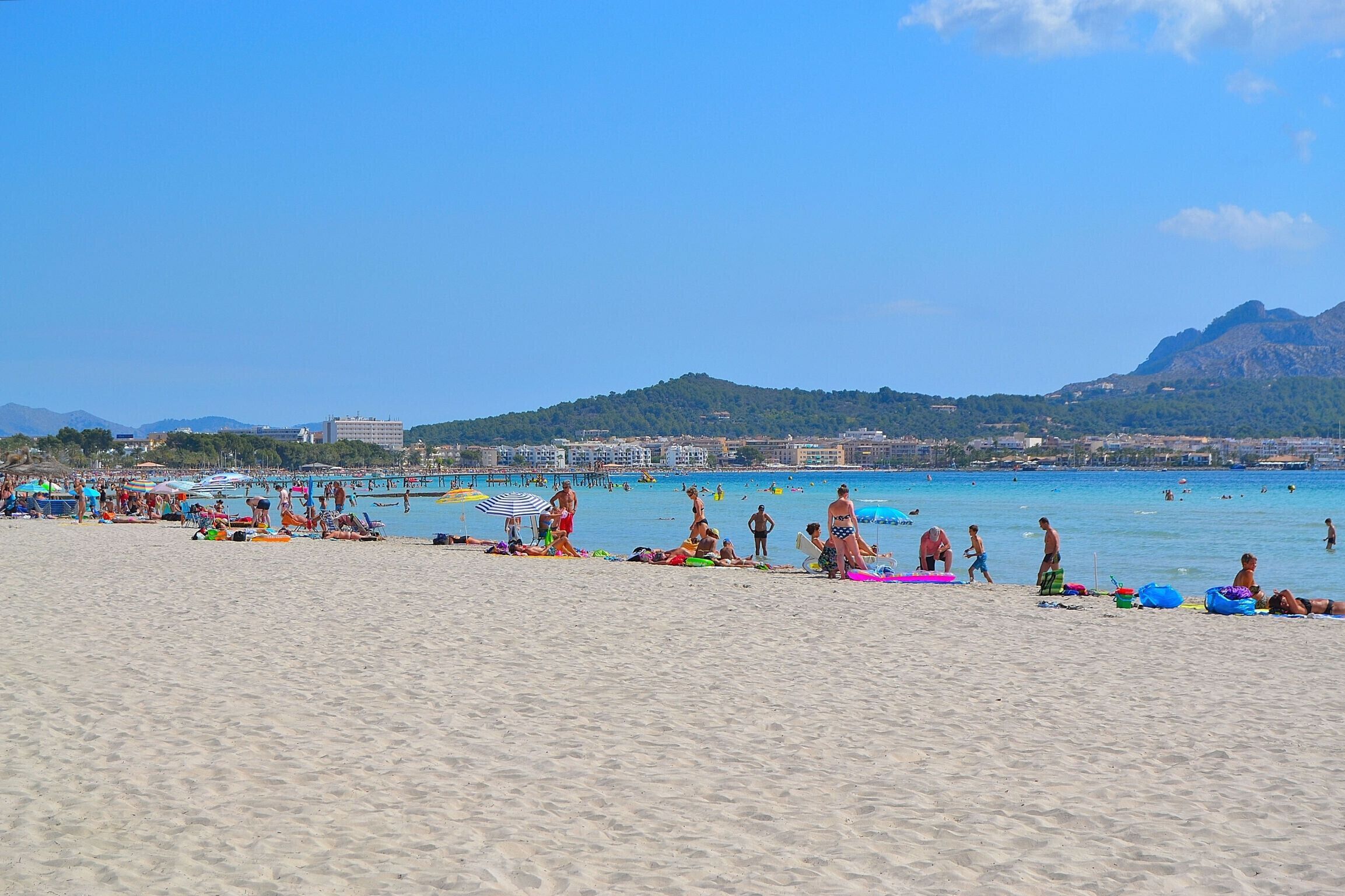 Sun loungers, beach towels