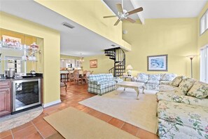 Condo, Multiple Beds, Patio | Living room | TV - Ponte Vedra Fishermans Cove 52, 3 Bedrooms, Wifi, Sleeps 9 (Ponte Vedra Beach)